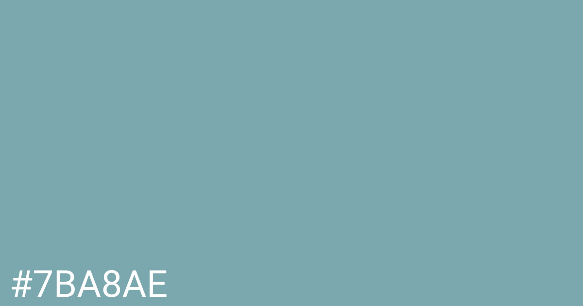 Hex color #7ba8ae graphic