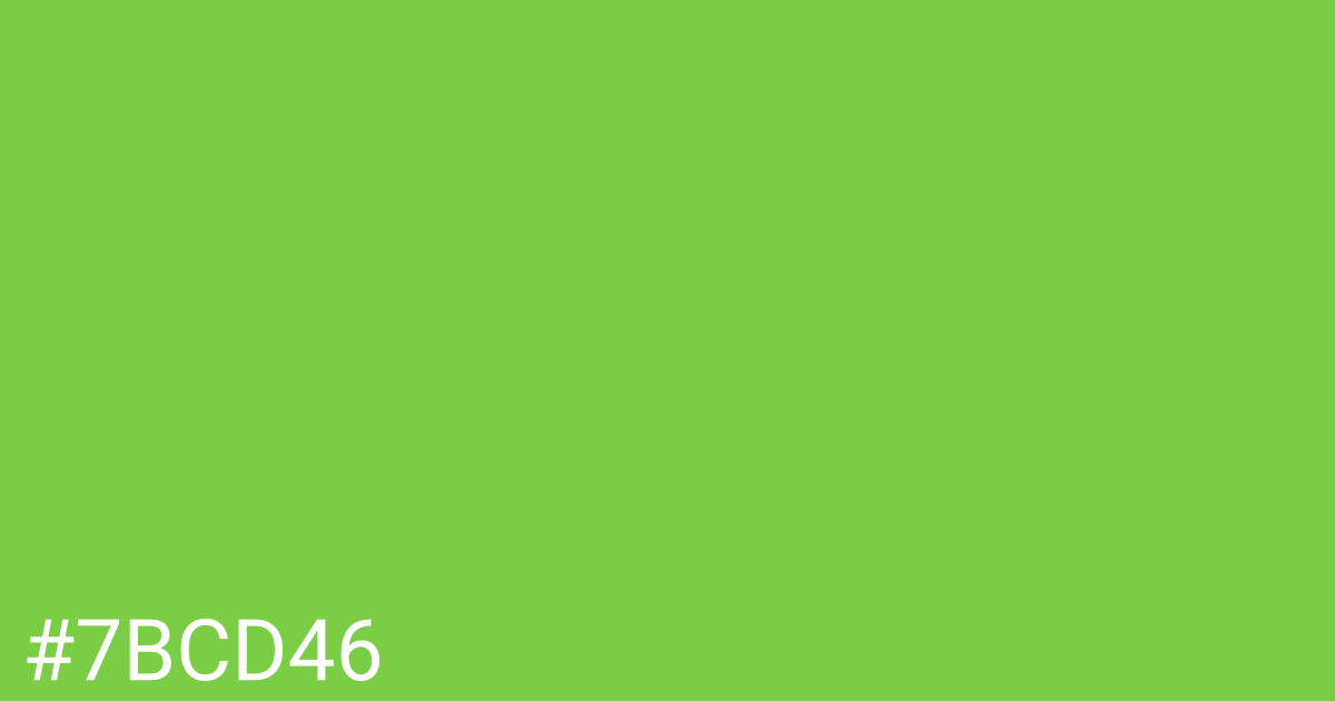 Hex color #7bcd46 graphic