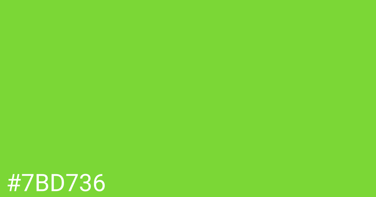 Hex color #7bd736 graphic