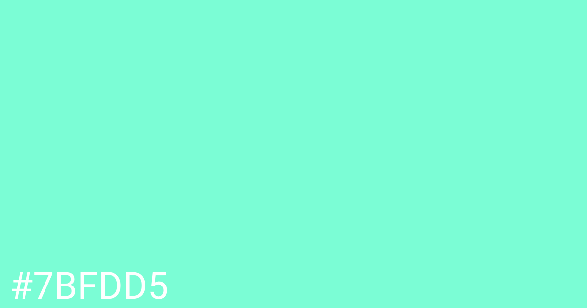Hex color #7bfdd5 graphic