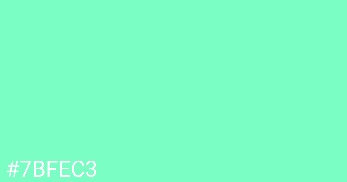 Hex color #7bfec3 graphic