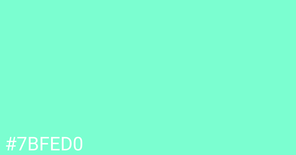 Hex color #7bfed0 graphic