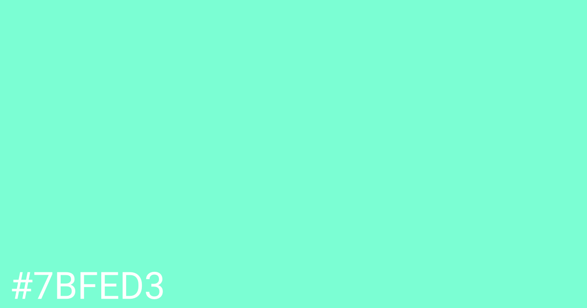 Hex color #7bfed3 graphic