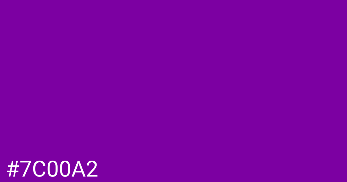 Hex color #7c00a2 graphic