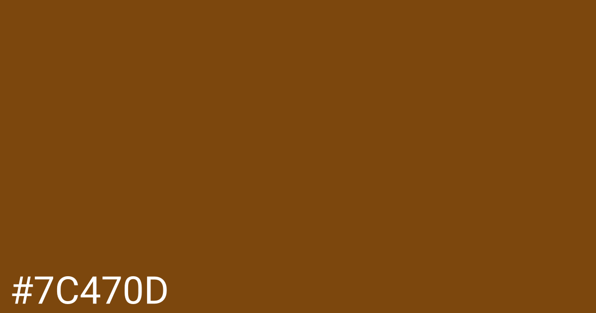 Hex color #7c470d graphic