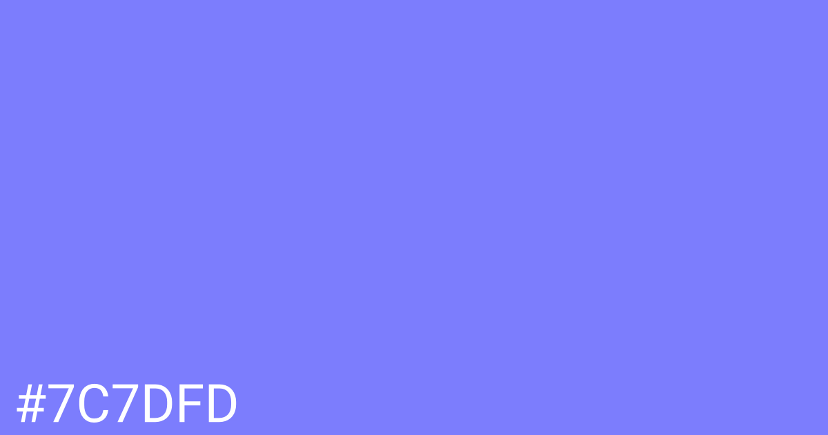 Hex color #7c7dfd graphic