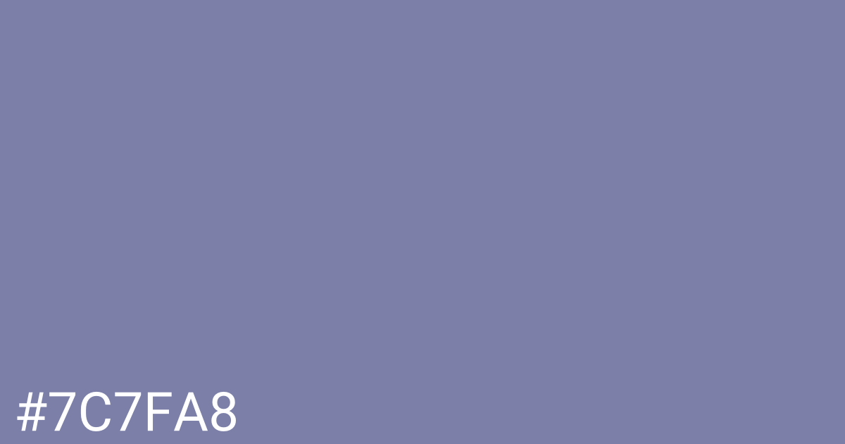 Hex color #7c7fa8 graphic