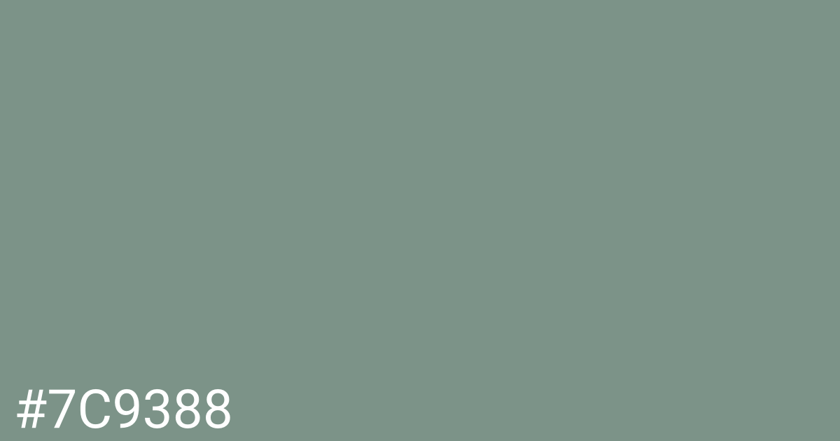 Hex color #7c9388 graphic