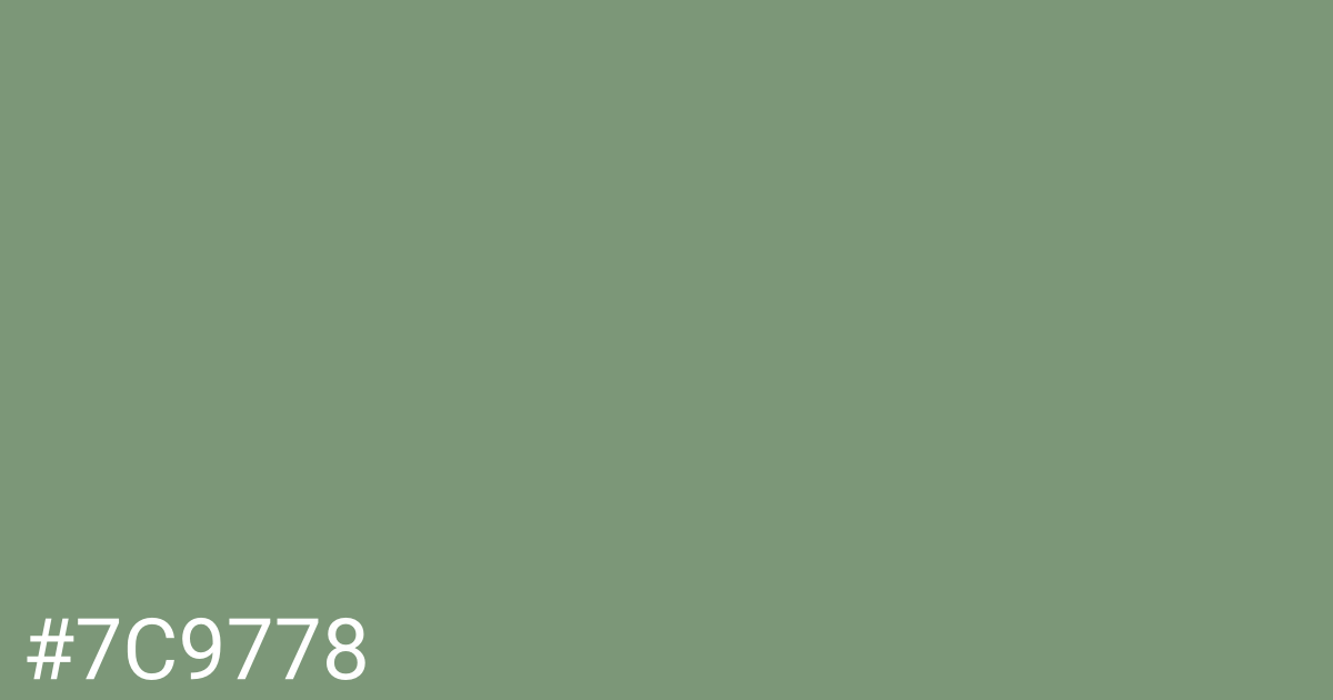 Hex color #7c9778 graphic