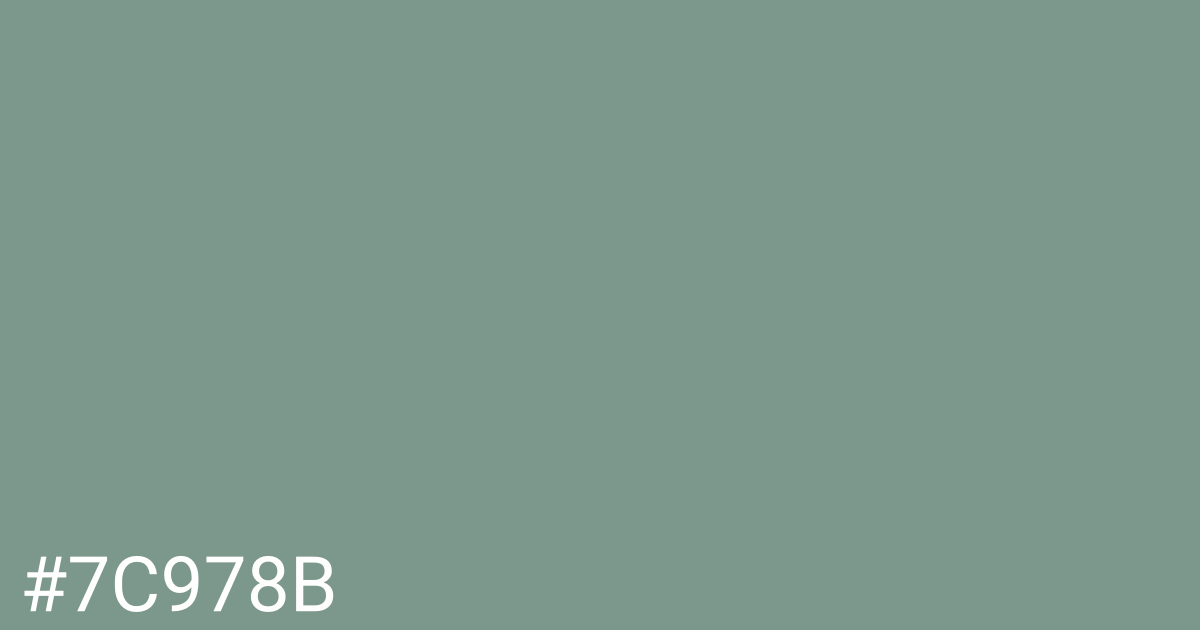 Hex color #7c978b graphic