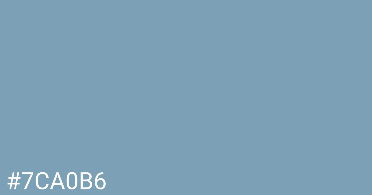 Hex color #7ca0b6 graphic