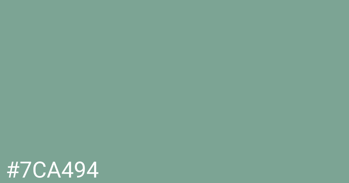 Hex color #7ca494 graphic