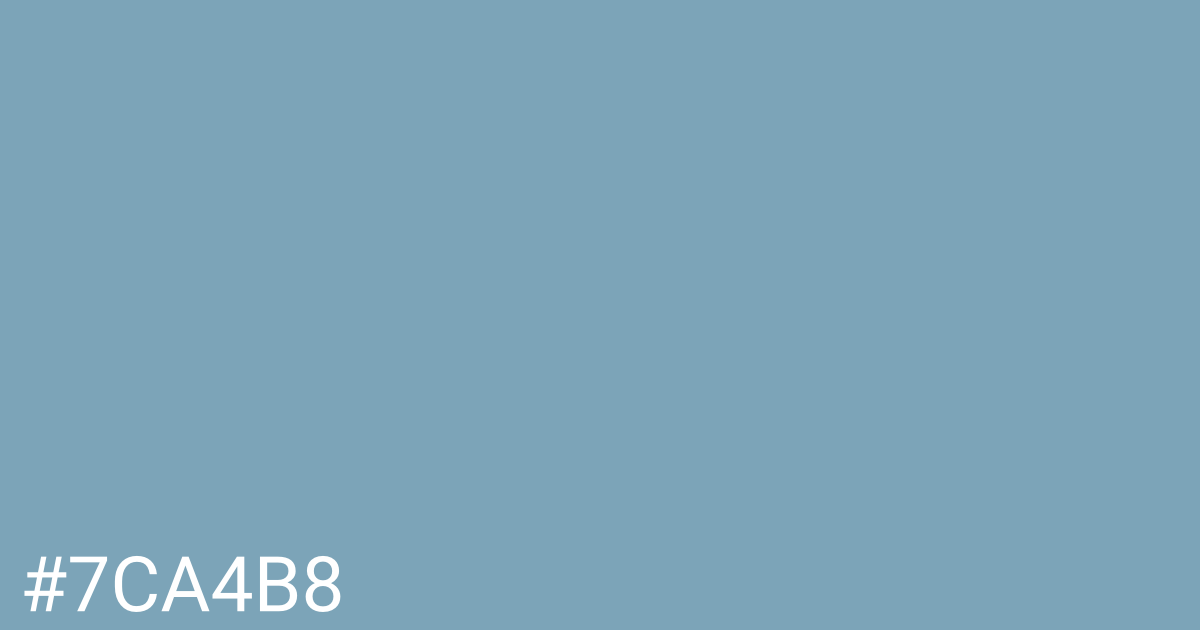 Hex color #7ca4b8 graphic