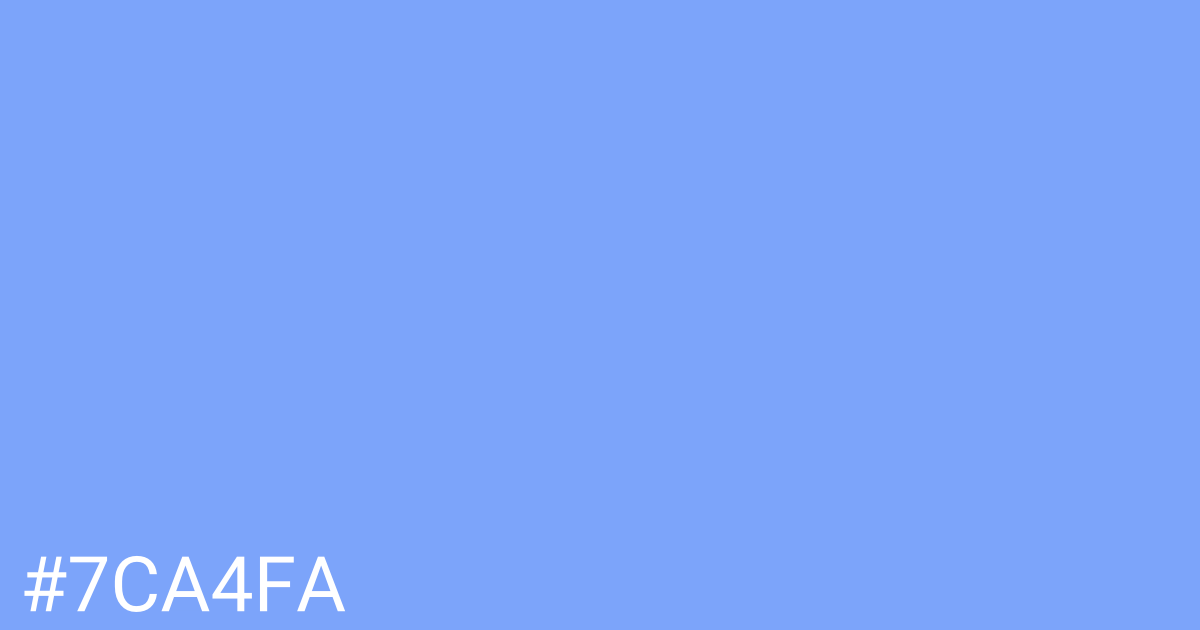 Hex color #7ca4fa graphic