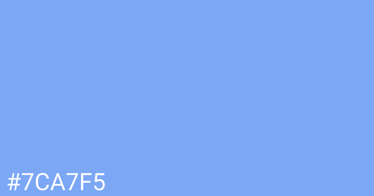 Hex color #7ca7f5 graphic