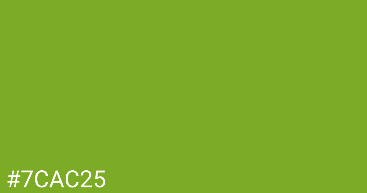 Hex color #7cac25 graphic