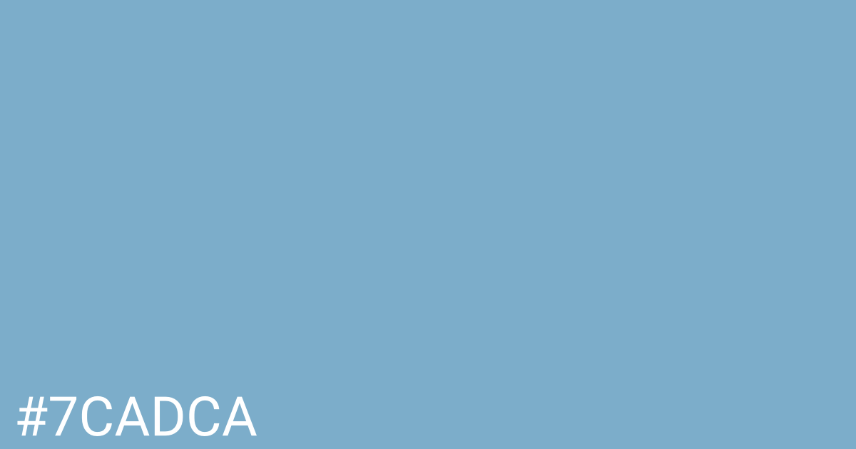 Hex color #7cadca graphic