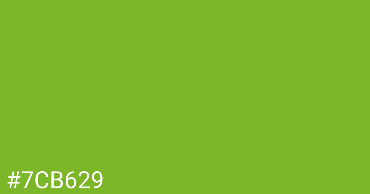 Hex color #7cb629 graphic