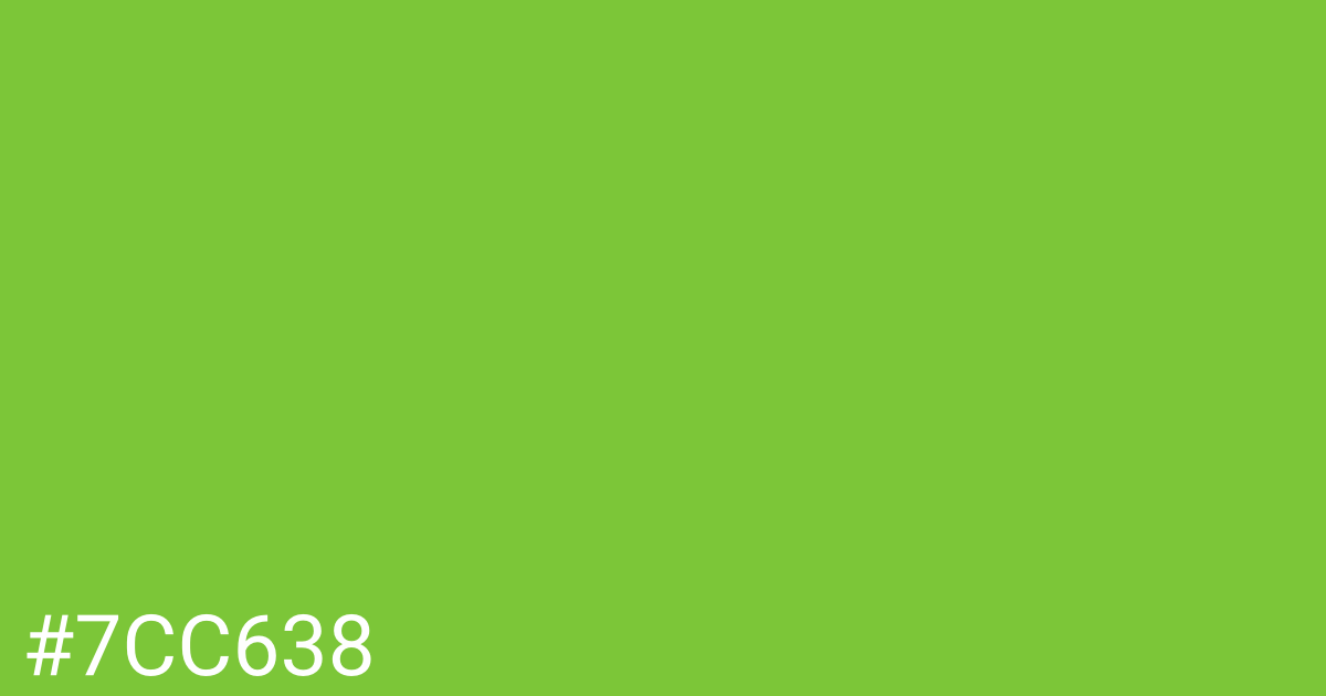 Hex color #7cc638 graphic