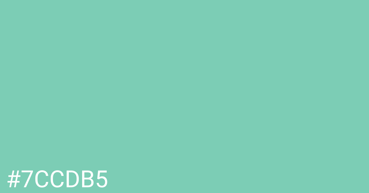 Hex color #7ccdb5 graphic
