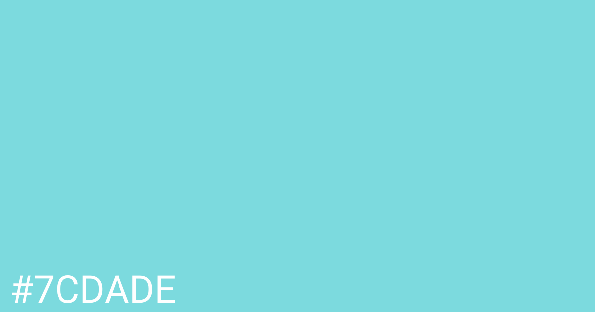 Hex color #7cdade graphic