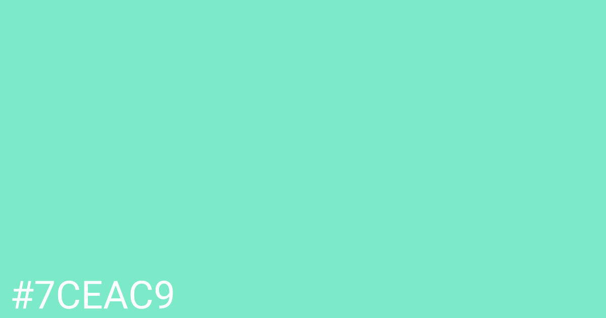 Hex color #7ceac9 graphic