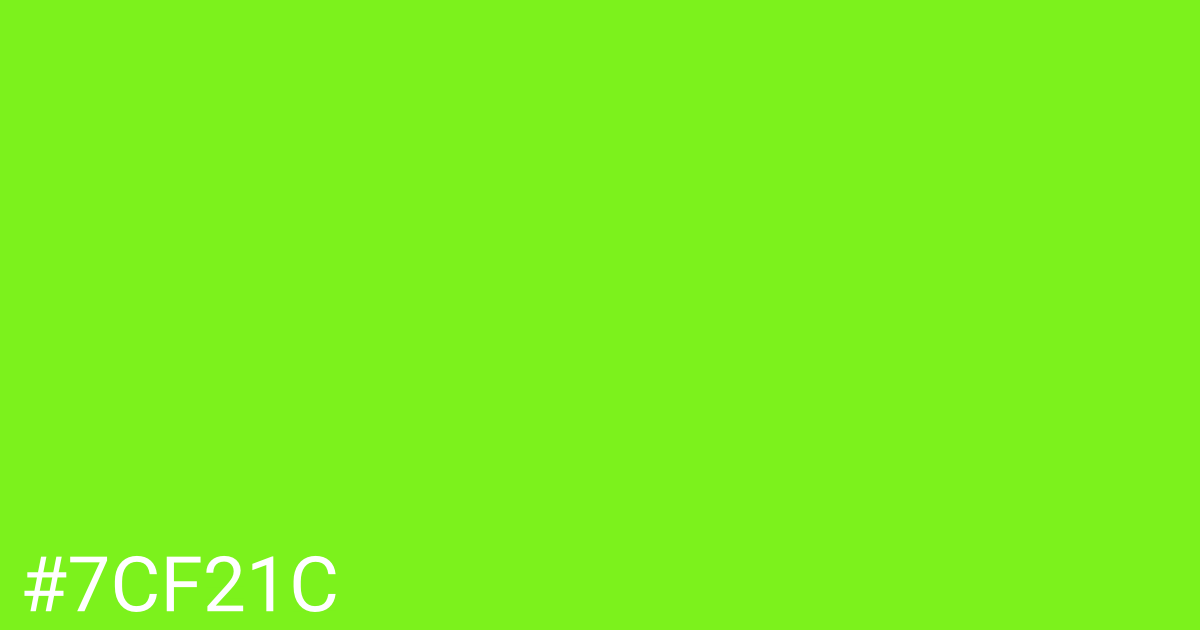 Hex color #7cf21c graphic