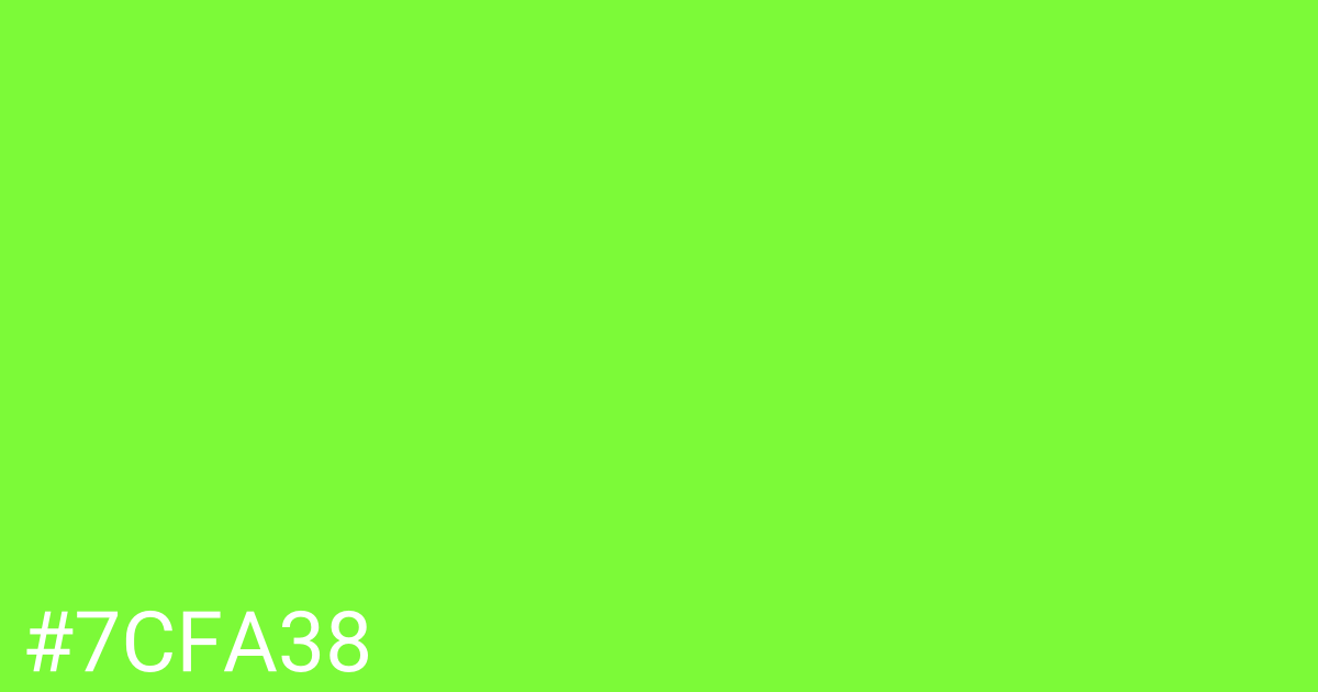 Hex color #7cfa38 graphic