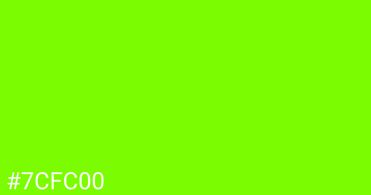 Hex color #7cfc00 graphic