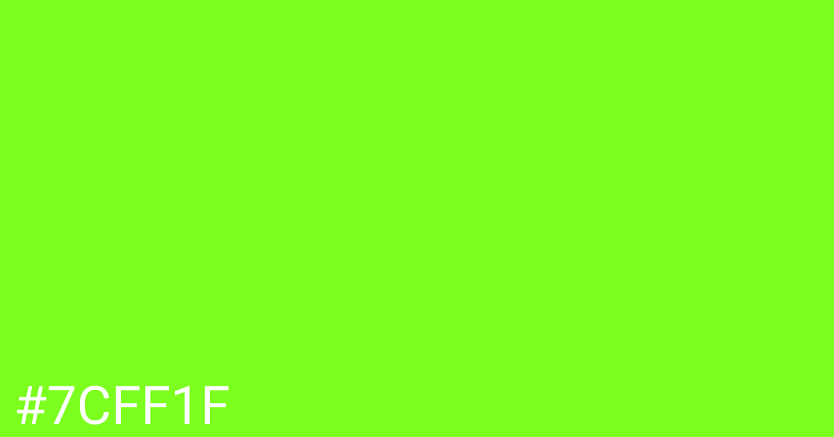 Hex color #7cff1f graphic