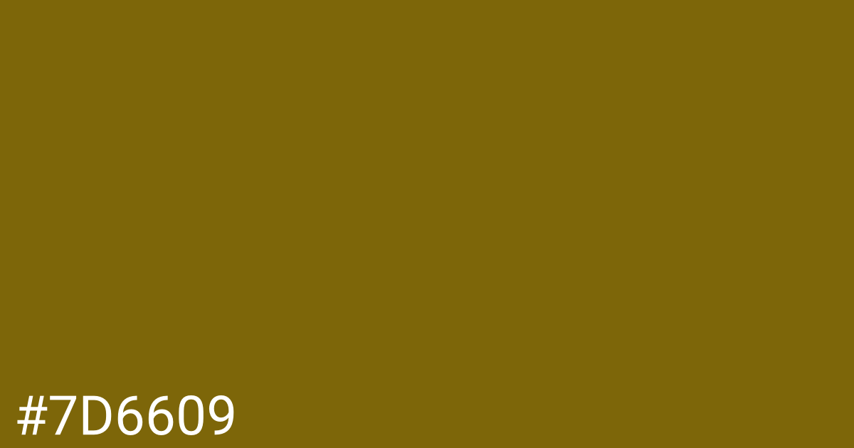 Hex color #7d6609 graphic