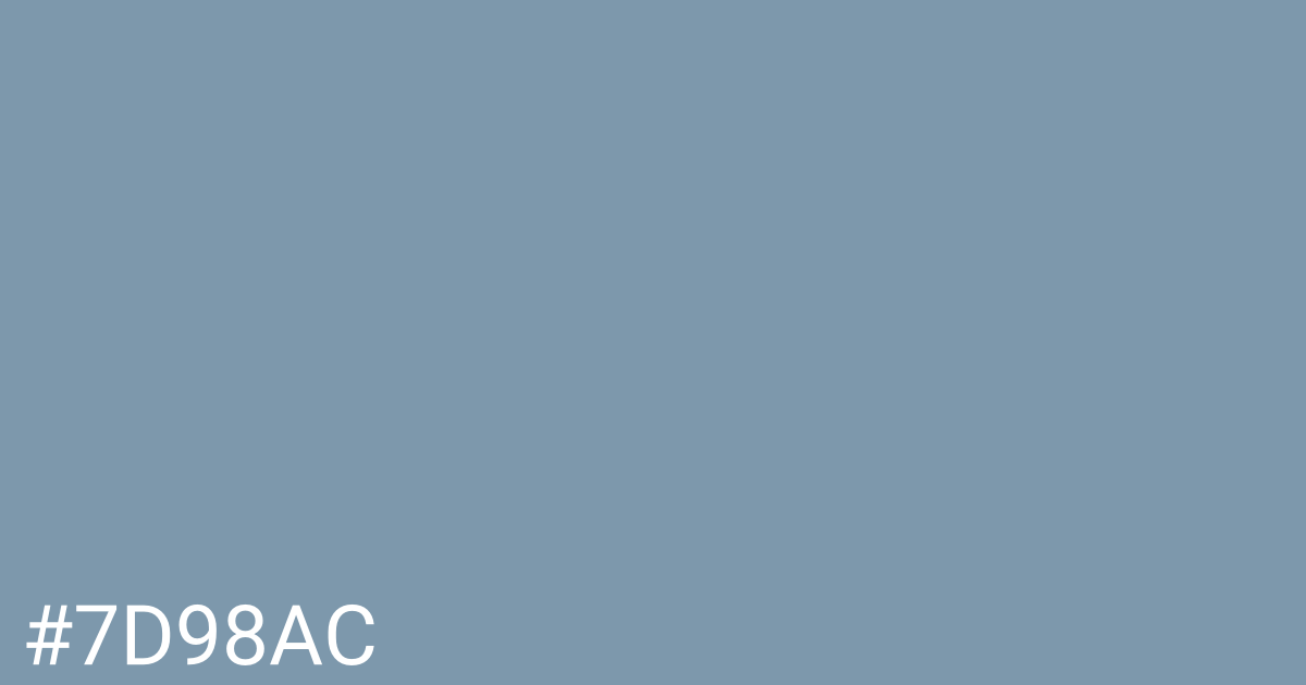Hex color #7d98ac graphic