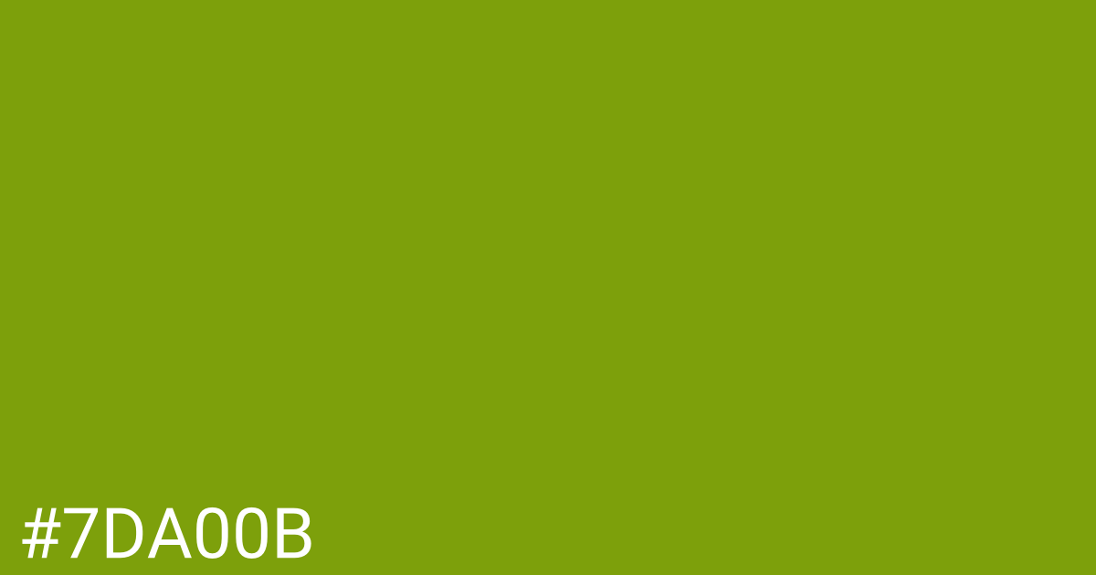 Hex color #7da00b graphic