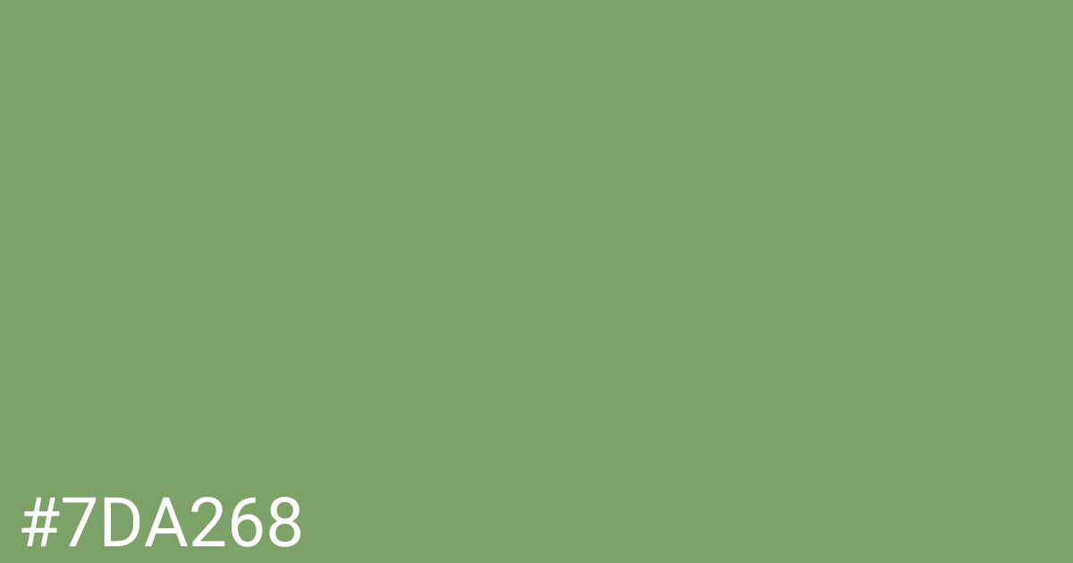 Hex color #7da268 graphic
