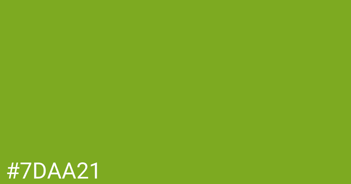 Hex color #7daa21 graphic