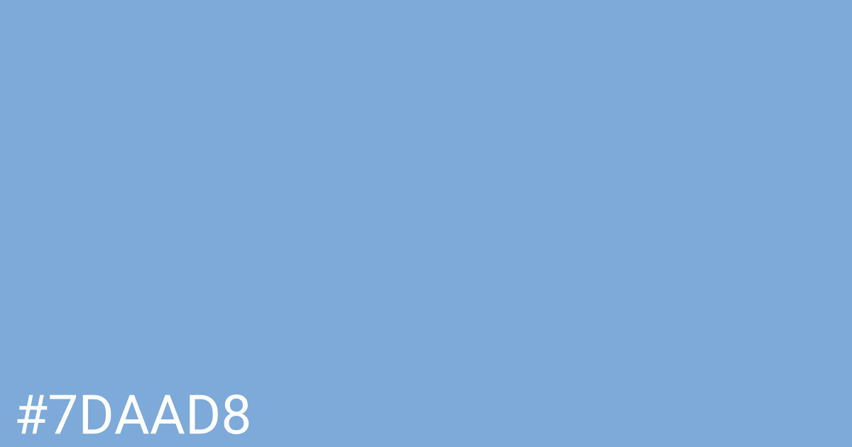 Hex color #7daad8 graphic