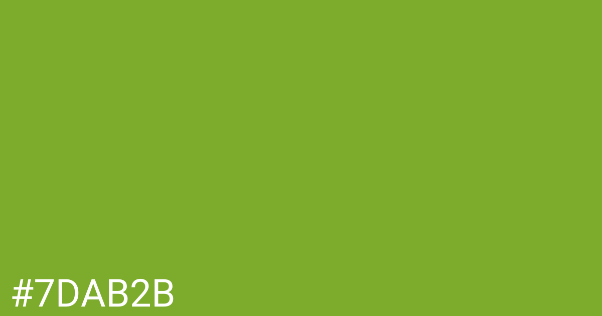 Hex color #7dab2b graphic