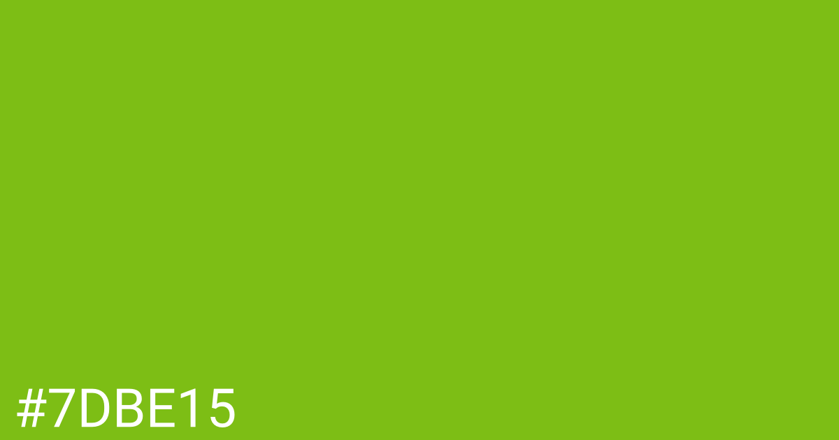 Hex color #7dbe15 graphic