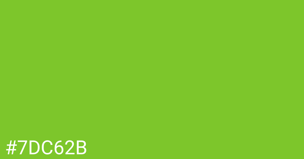 Hex color #7dc62b graphic