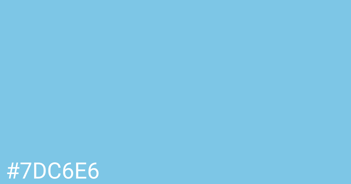 Hex color #7dc6e6 graphic