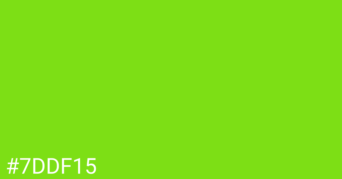 Hex color #7ddf15 graphic
