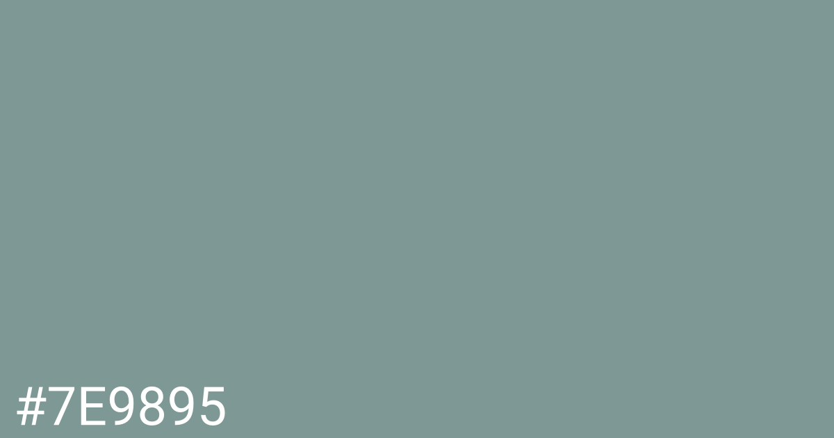 Hex color #7e9895 graphic