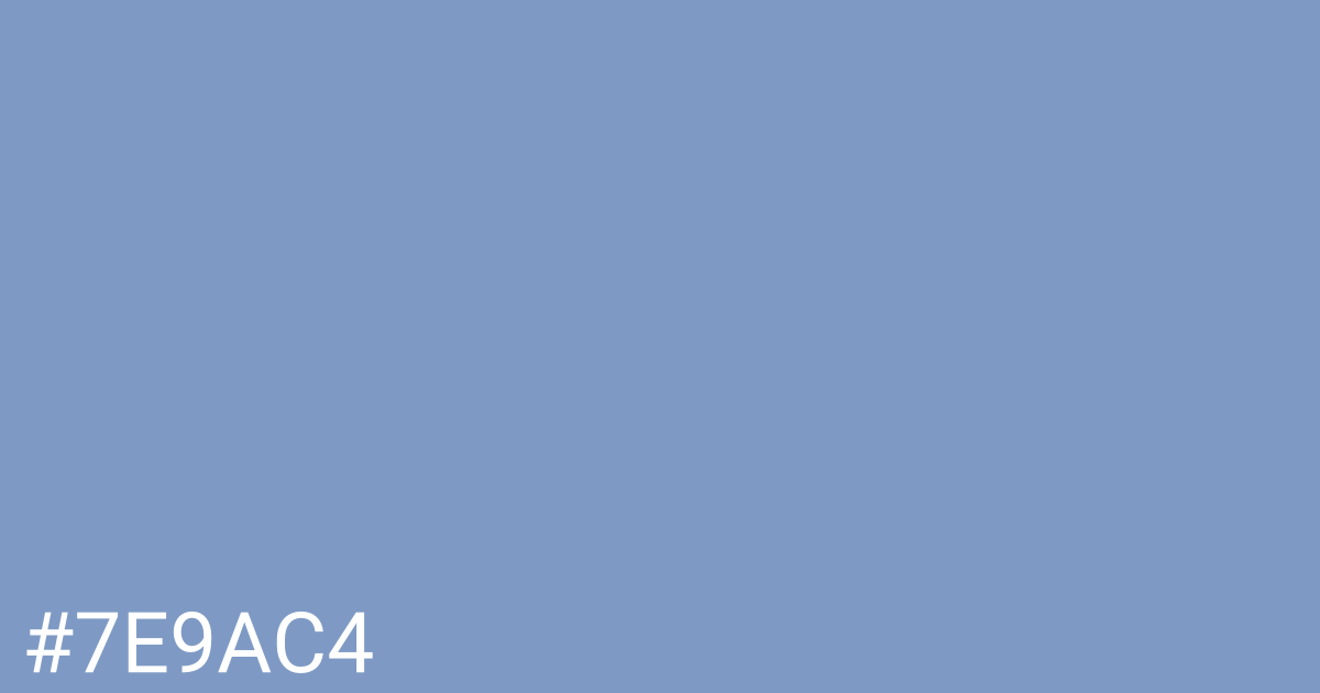 Hex color #7e9ac4 graphic