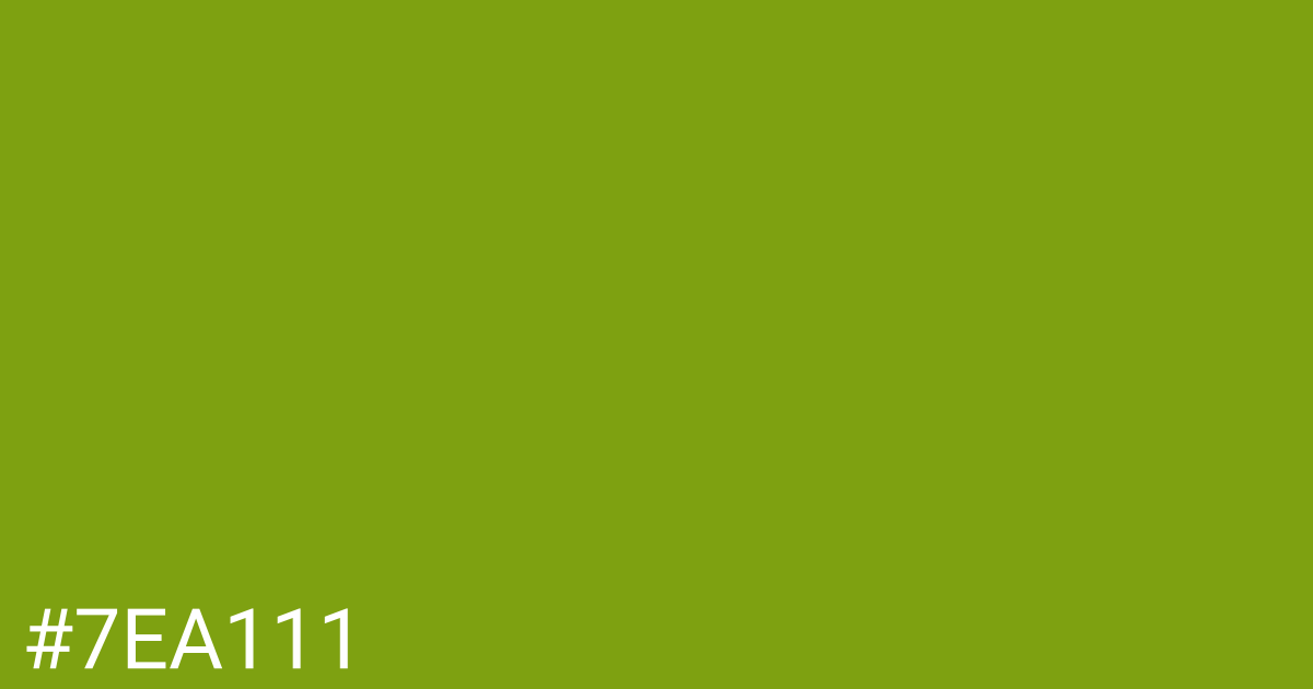 Hex color #7ea111 graphic