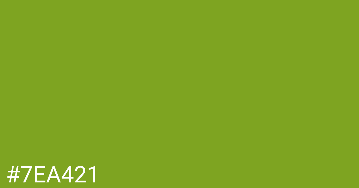 Hex color #7ea421 graphic