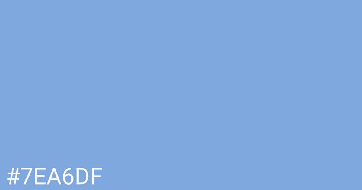 Hex color #7ea6df graphic