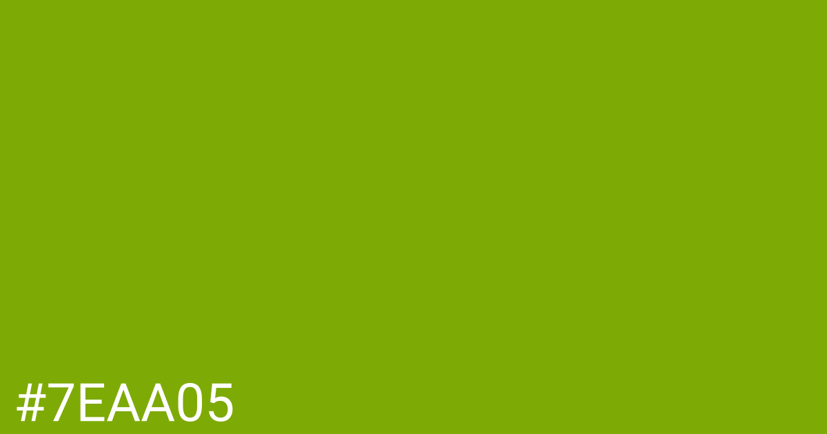 Hex color #7eaa05 graphic