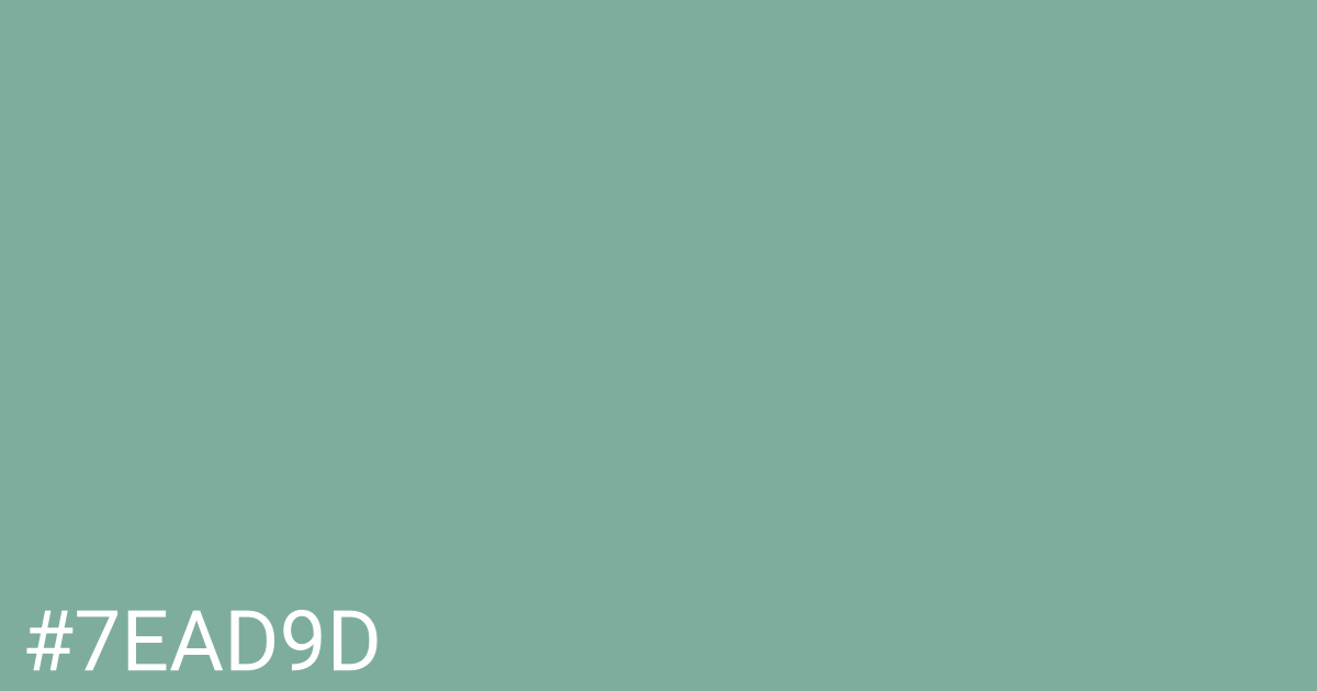 Hex color #7ead9d graphic