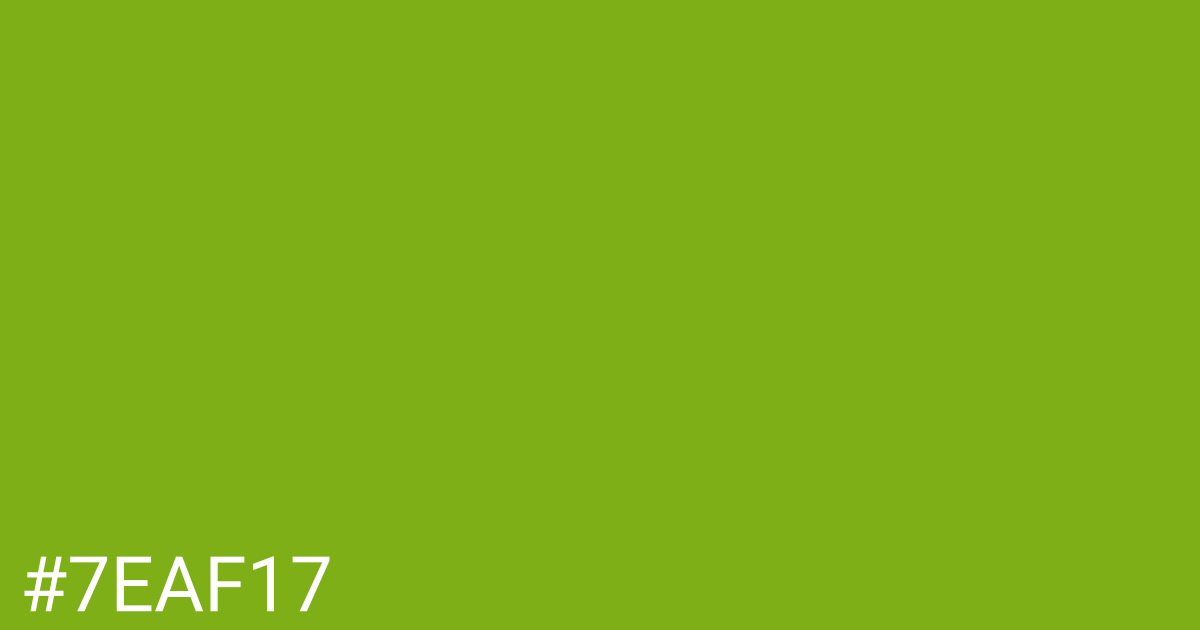 Hex color #7eaf17 graphic