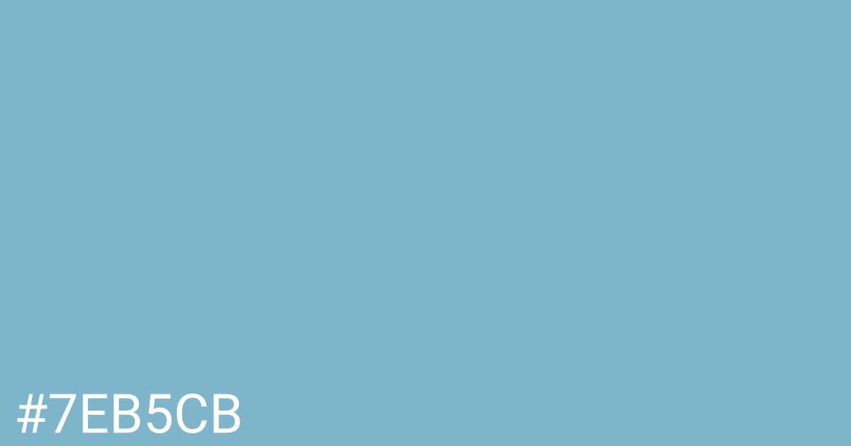 Hex color #7eb5cb graphic
